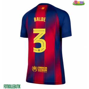 Barcelona Alejandro Balde #3 Hemmatröja Kvinnor 2025-26 Kortärmad